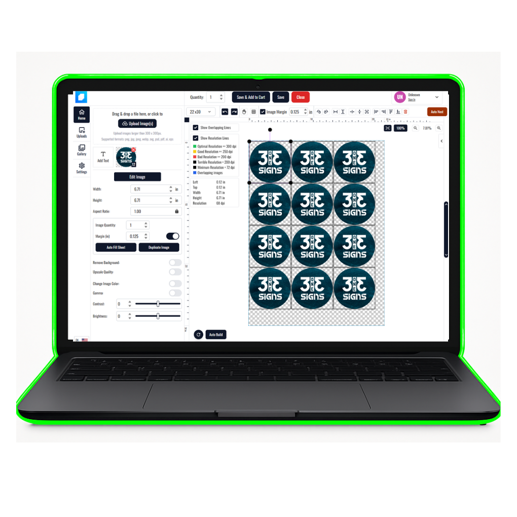 Build Your Custom UV DTF Gang Sheet